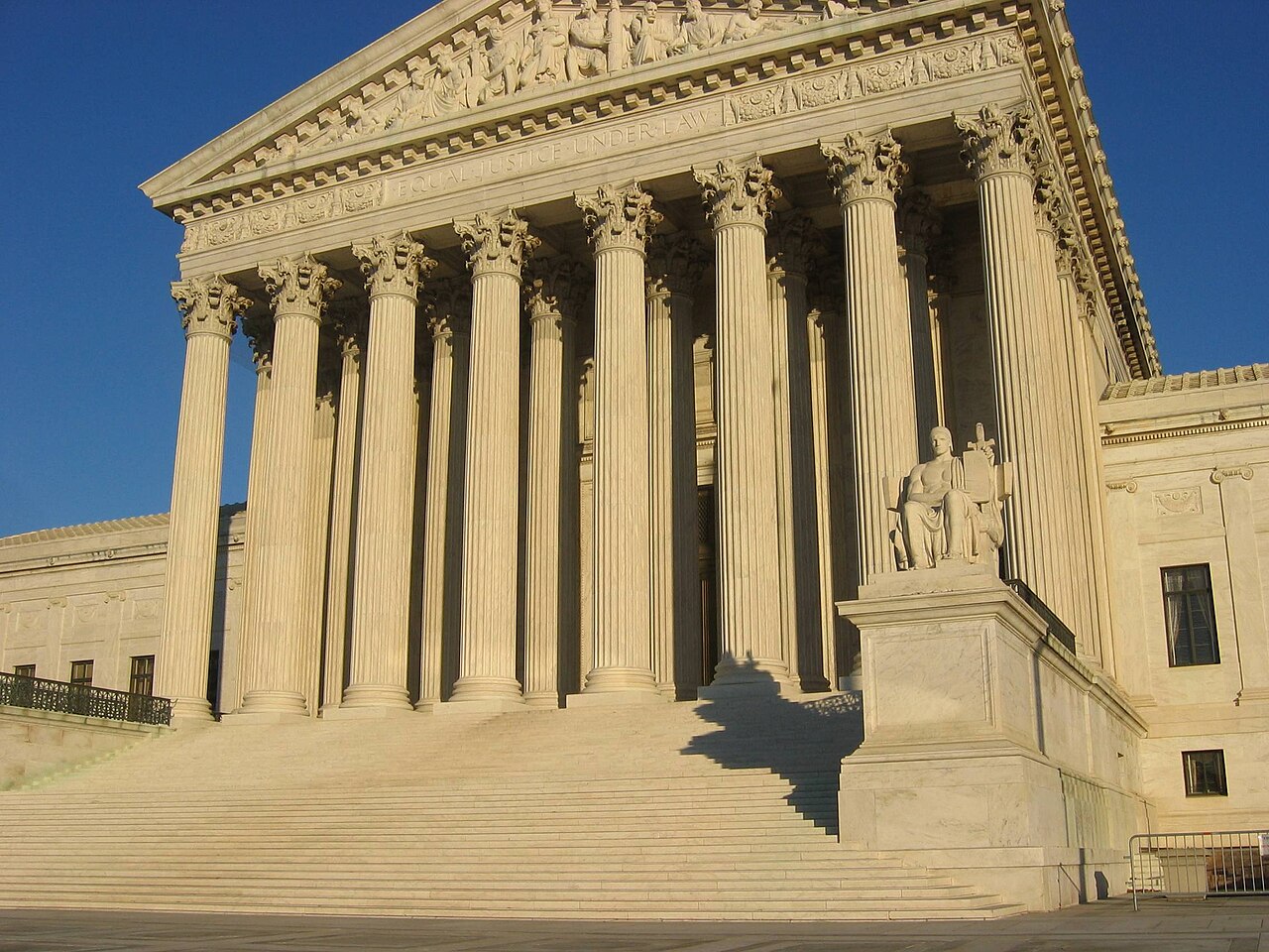 Front elevation of the United States Supreme Court building showing steps and portico / Carol M. Highsmith, Library of Congress, Prints and Photographs Division