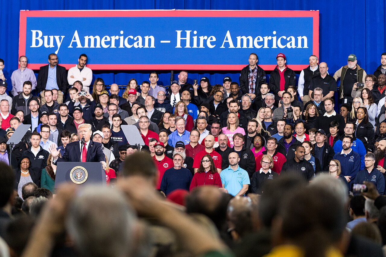 President Donald Trump delivering remarks at the American Center for Mobility in Ypsilanti, Michigan, March 15, 2017 / Shealah Craighead/White House Photo