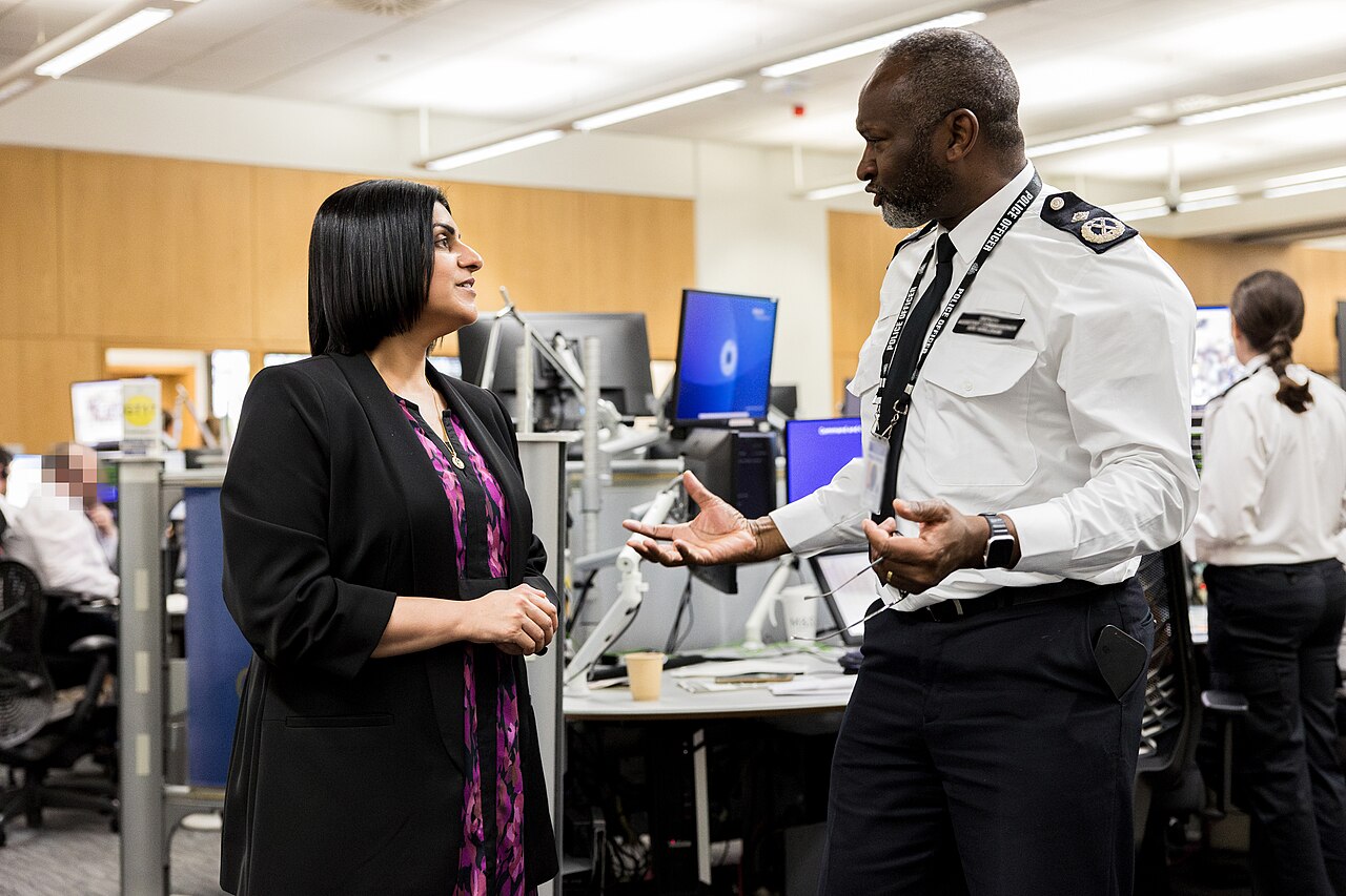 Home Secretary Shabana Mahmood visiting the Metropolitan Police Service's Specialist Operations Room at Lambeth / Andy Taylor / Home Office