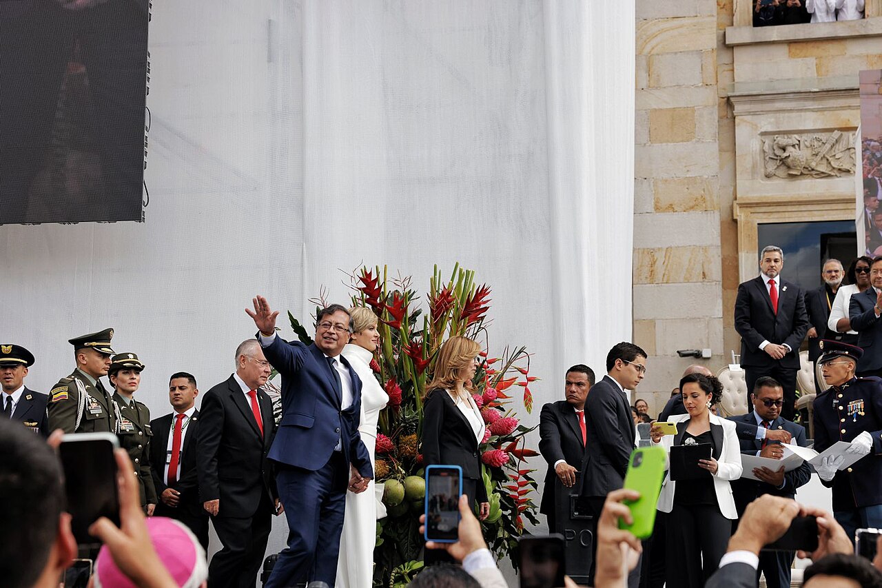 Gustavo Petro being inaugurated as president of Colombia in 2022 / Public domain (USAID)
