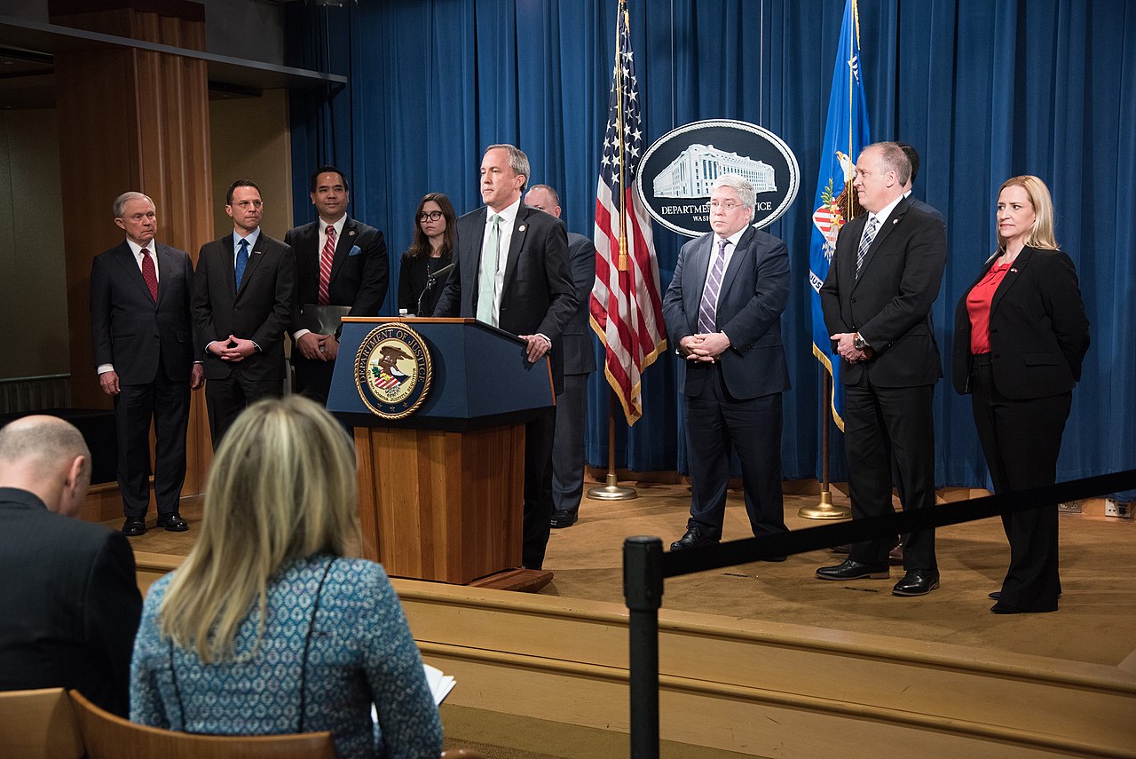Texas Attorney General Ken Paxton delivers remarks / Credit: Texas Attorney General's Office