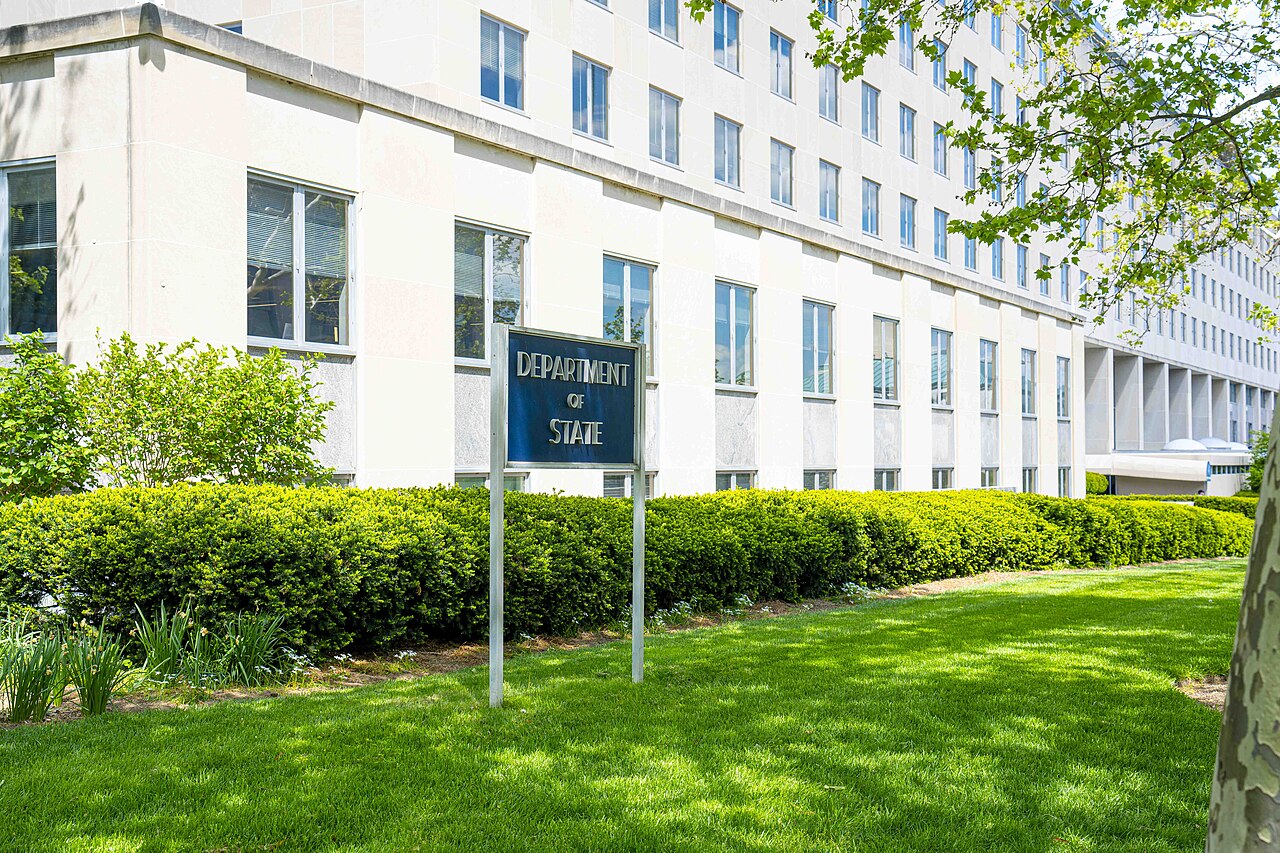 Exterior view of the U.S. Department of State Harry S. Truman Building in Washington, D.C. in May 2024, official State Department photo by Linda D. Epstein / Linda D. Epstein, U.S. Department of State