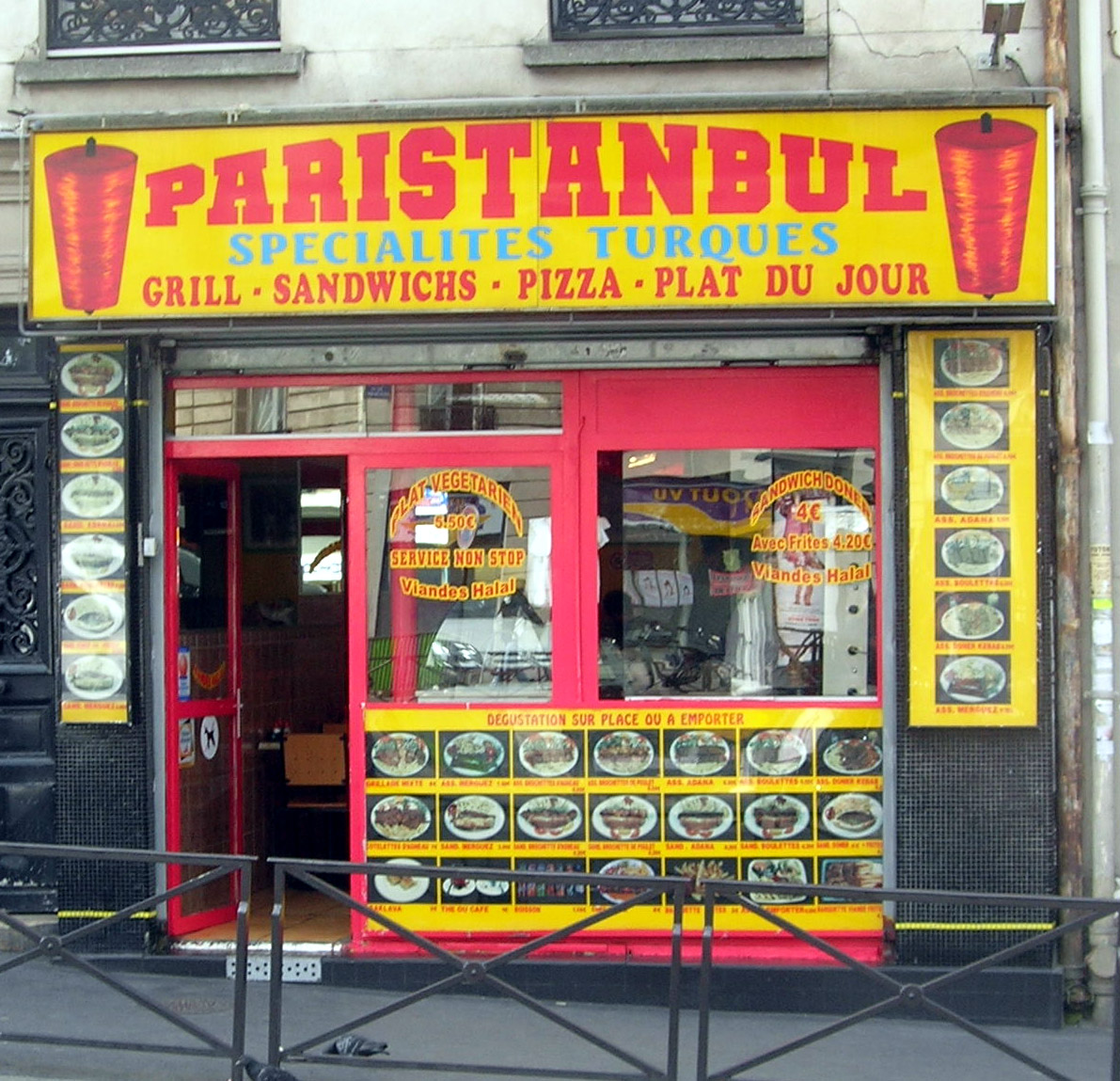 A Turkish kebab shop storefront called Paristanbul in Paris / Author unknown
